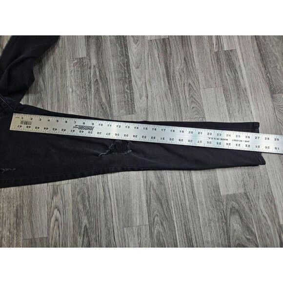 (3/$35) Refuge Womens Size 4 Distressed Skinny Black Denim Jeans - Picture 8 of 10